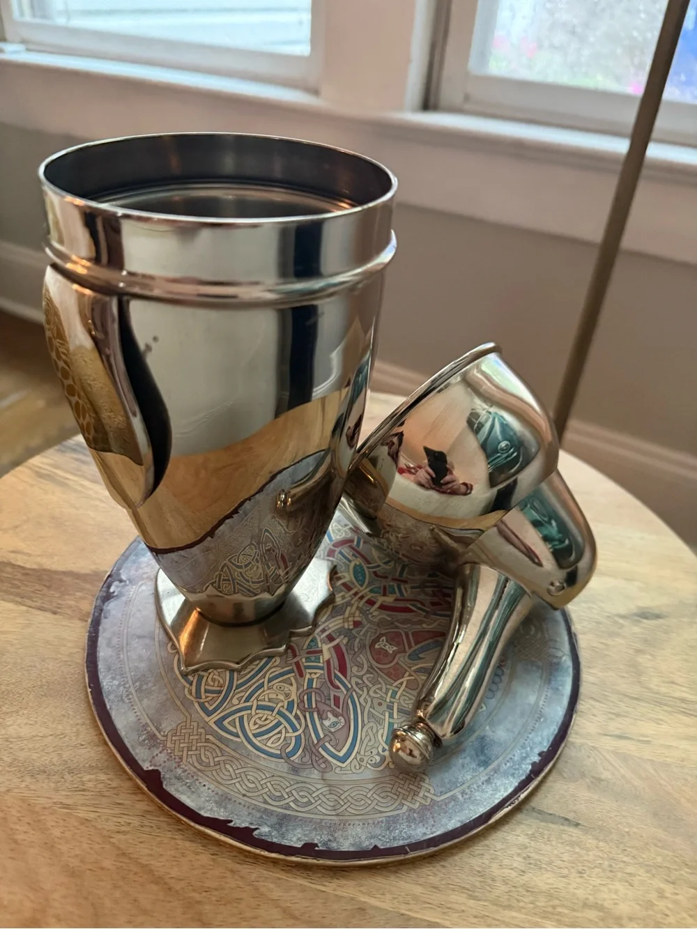 Restoration Hardware Vintage Stainless Silver Cocktail Shaker Pitcher